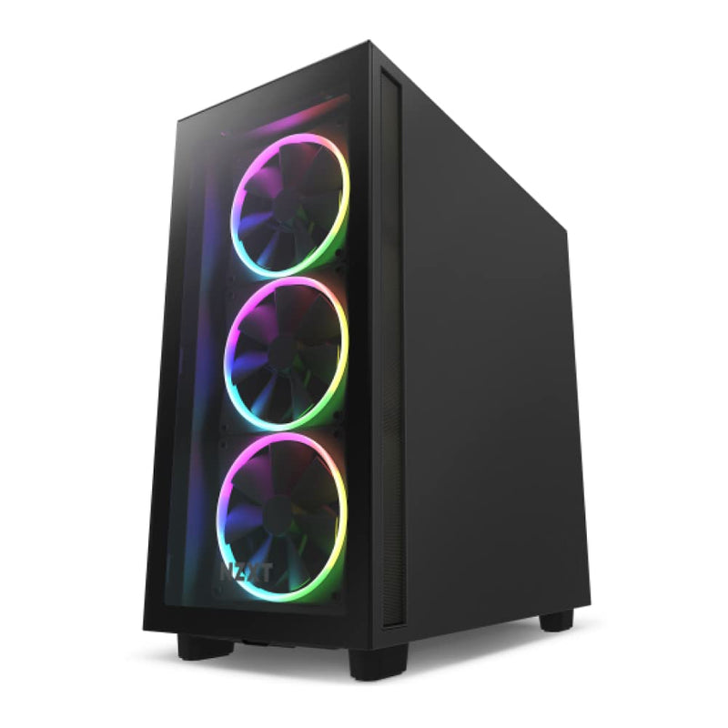 NZXT F120 RGB Fans - RF-R12SF-B1 - Advanced RGB Lighting Customization - Whisper Quiet Cooling - Single (RGB Fan and Controller REQUIRED & NOT INCLUDED) -120mm Fan - Black 120mm Single Pack Black