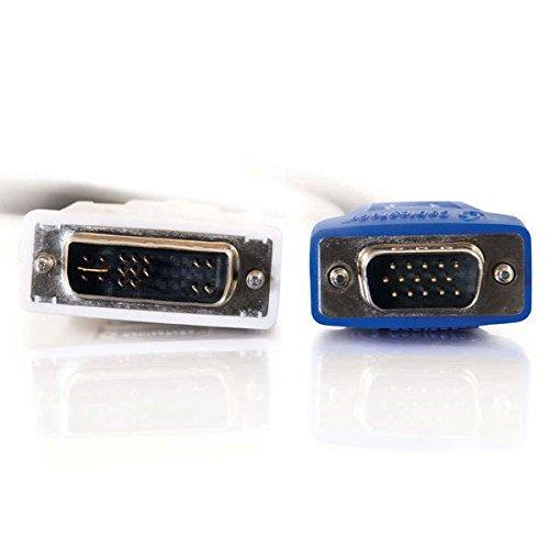 C2G 26954 DVI Male to HD15 VGA Male Video Cable, Black (6.6 Feet, 2 Meters) 6.6 Feet Single PCS