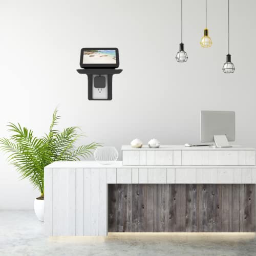 Echo Show 5 Wall Mount Stand, 360 Degree Swivel Adjustable Stand Wall Mounts Stand Holder Accessories Built-in Show 5 (Gen 1 and Gen 2), Smart Home Outlet Speaker Mounts Hanger Space Saving