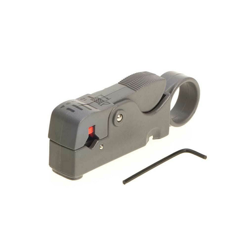 Deluxe Rotary Coax Coaxial Cable Stripper Cutter Tool RG58 RG6 RG59 Quad, Dual