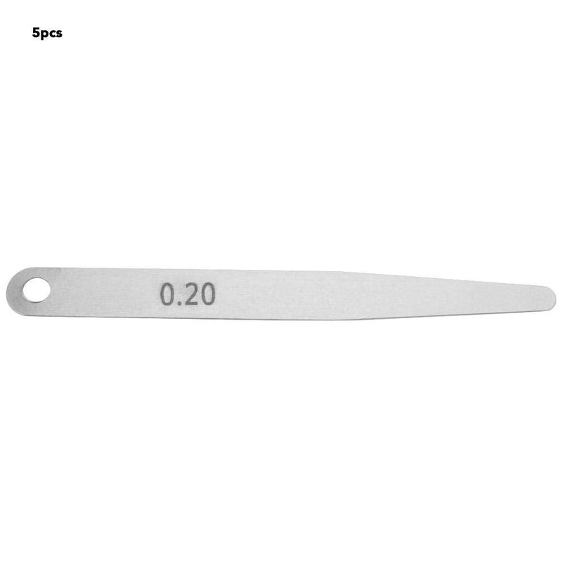5pcs Feeler Gauge 0.2 Thickness Feeler Gauge Metric Filler Thickness Gage Measurement Tool(0.2)