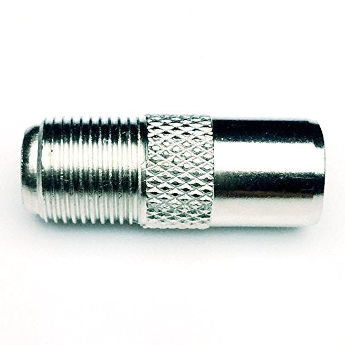 CESS IEC PAL DVB-T TV Male to F-Type Female Coax Adapter AV Connector (LW) (2 Pack)
