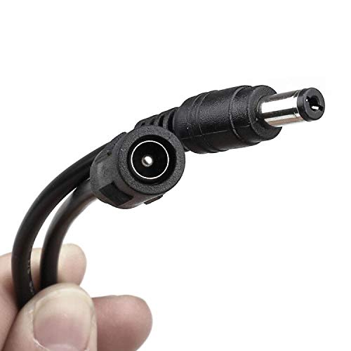 LEOU (26ft) Power Extension Cable for CCTV Surveillance Camera/IP Camra/DVR standalone/LED Light bar. (with DC Power Cord, 1 Female to 4 Male 5.5mm X 2.1mm Camera Splitter Cable)