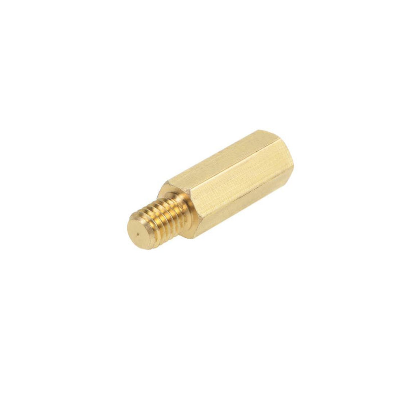 uxcell M6x20mm+8mm Male-Female Brass Hex PCB Motherboard Spacer Standoff for FPV Drone Quadcopter, Computer & Circuit Board 5pcs