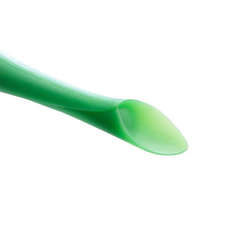Olababy 100% Silicone Soft-Tip Training Spoon for Baby Led Weaning 2pack Training Spoon Set