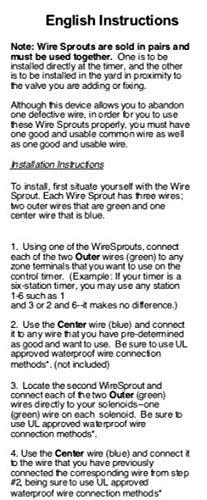 WireSprout Sprinkler Wiring Doubler & Repair Device. Add a Zone Without New Wire (1)