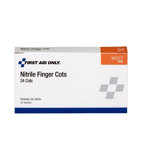 PhysiciansCare by First Aid Only by First Aid Only 90377 Nitrile Latex Free Finger Cots, Large (Box of 24)