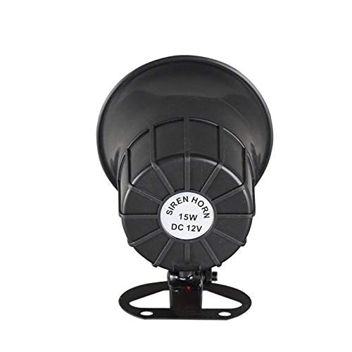 Wired Alarm Siren Horn 15W DC 6 to 12V Security Siren with Bracket for Home Security Alarm System 626 Siren