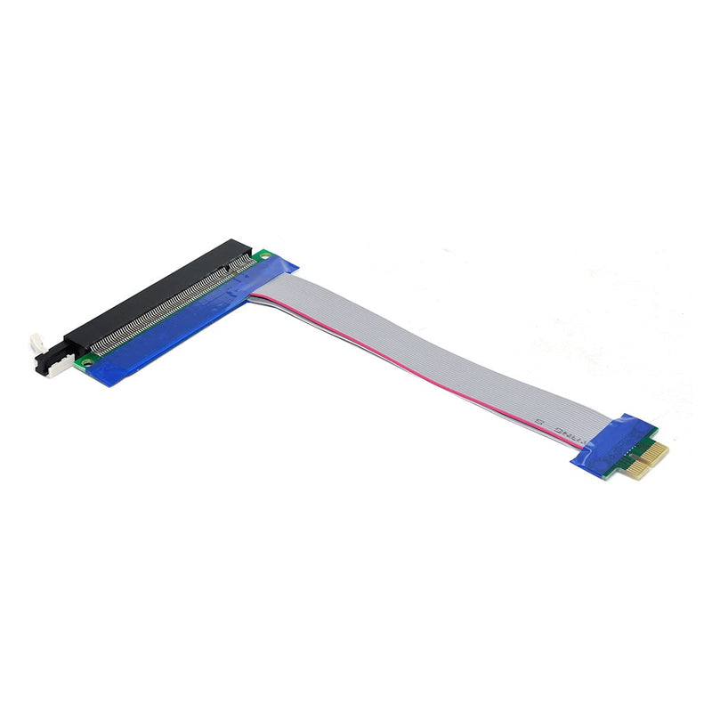 CY PCI-E Express 1x to 16x Extension Flex Cable Extender Converter Riser Card Adapter 20cm PCI-E 1X to 16X