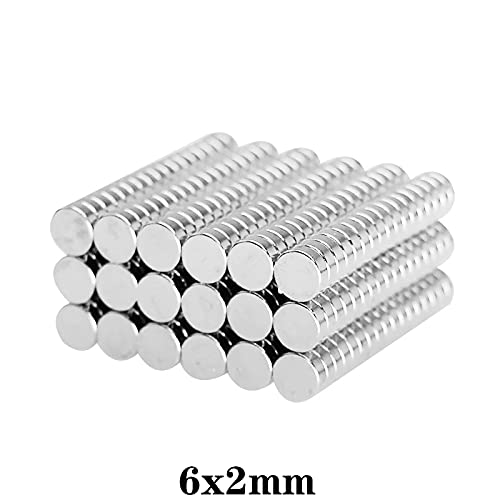 100pcs 6x2mm Mini Small Circular Magnets Strong 6mmx2mm Fridge N35 Neodymium Magnet disc 6x2mm Permanent NdFeB Magnets 6*2