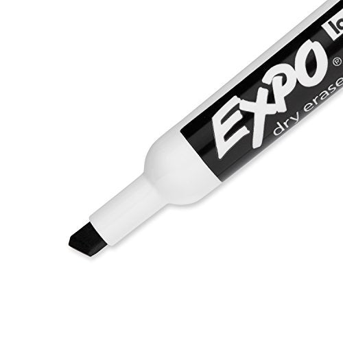 Expo Low Odor Chisel Tip Dry Erase Markers-Black-12 ct, 2 pk