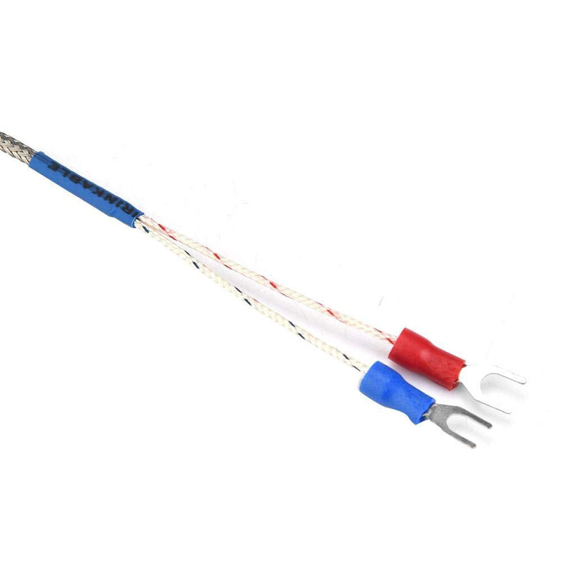 K type Thermocouple M8 Thread Type K Thermocouple 150mm Probe Temperature Controller Stainless Steel Sensor Wire 0-400℃(2M)
