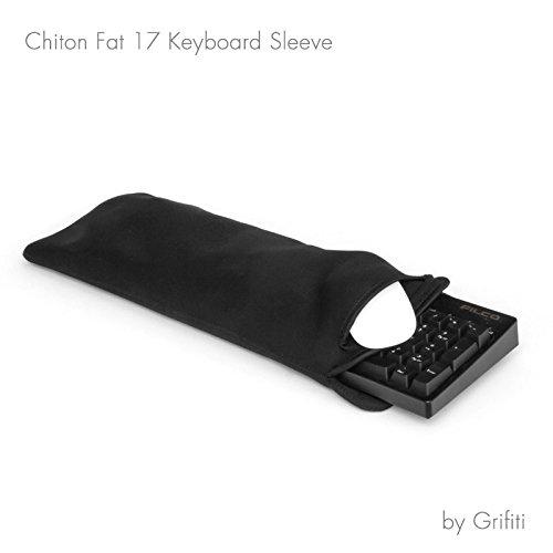 Grifiti Chiton Fat 17 7" x 18" Neoprene Keyboard Sleeve for 17 Inch 10key Mechanical and Standard Keyboards Has Extra Pocket