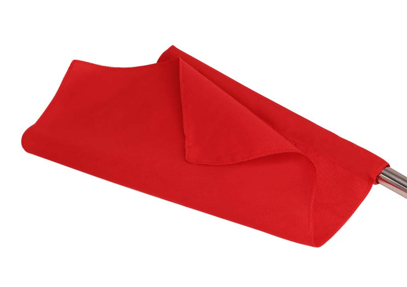 Sports Referee Flags with Metal Pole Foam Red Stainless Steel Hand Signal Flag Track and Field Sports Training Flag Athletic Competition Flag for Soccer Volleyball Football Linesman Command Flags