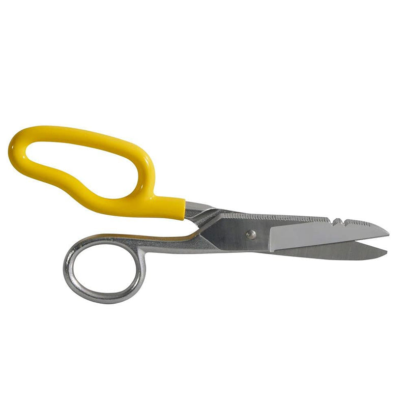 Klein Tools 2100-8 Scissors, Electrician Free Fall Snips, Stainless Steel Cut 19 and 23 AWG Electrical Communication Wire, Cable and Cordage