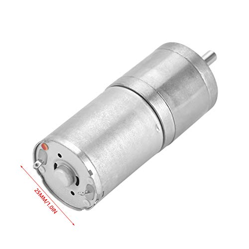 1 Piece 25mm DC 12V 25GA-370 Low Speed Metal Gear Motor for Electronic Lock Electric Toy Car Children Motorcycle(12V 60RPM) 12V 60RPM