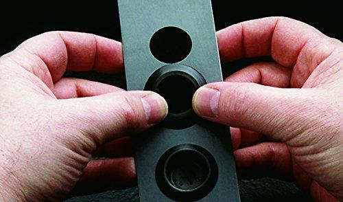 Caplugs 99394371 Plastic Button Plug with Recessed Type Heads. BP-13/16, PE-LD, Hole Size .79-.82" Metal Thickness .02-.07", Black (Pack of 200)