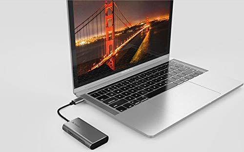 Juiced Systems QuadHUB - USB-C 4 Port Portable USB Hub - 2 USB-C 3.2 Gen 2 Ports | 2 USB-A USB 3.2 Gen 2 Ports