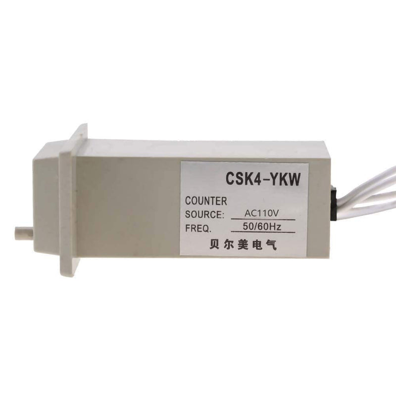 CSK4-YKW 4 Digit Electromagnetic Counter pulse count AC110V / AC220V / DC24V(AC 110V) AC 110V