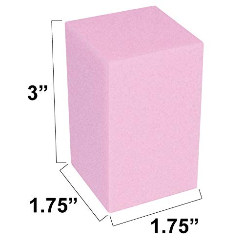 Rehabilitation Advantage Pink Foam Block Hand Exercisers, Set of 16