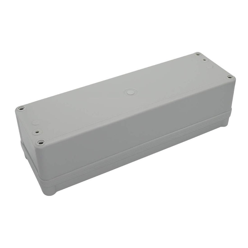 LeMotech Waterproof Dustproof IP67 Junction Box DIY Case Enclosure Gray 9.8 x 3.1 x 3.3 inch (250 x 80 x 85 mm) 9.8" x 3.1" x 3.3"