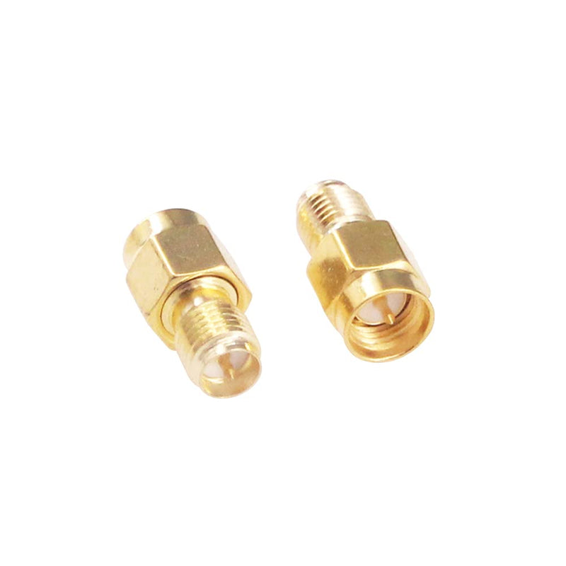 RFaha 5pcs SMA Male to RPSMA Female RF Coaxial Coax Adapter for WiFi Antenna(F95-5)