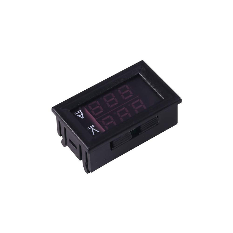 ACEIRMC 2pcs 0.28" LED Voltmeter Ammeter, Red and Blue Digital Multimeter Display Voltage Current Tester,DC 0-100V 10A Detector Voltage Current Meter Panel Amp Volt Gauge