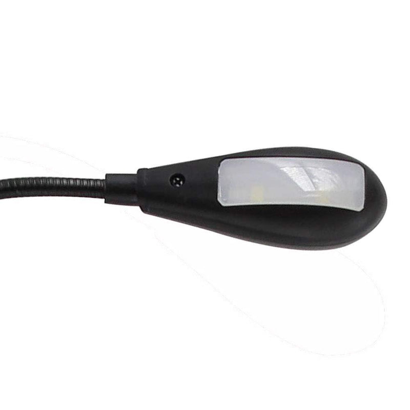 Hanerdun Bright LED USB Lamp Light Reading Lamp for Laptop Flexible Neck Black