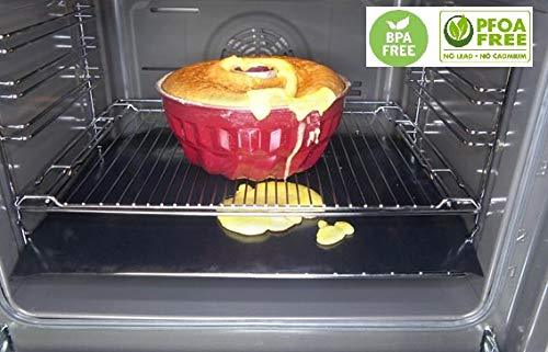 Cooks Innovations Non-Stick Oven Liner – Protect the bottom of Convection, Electric, Gas, Toaster & Microwave Ovens 1-Pack Black - Imported