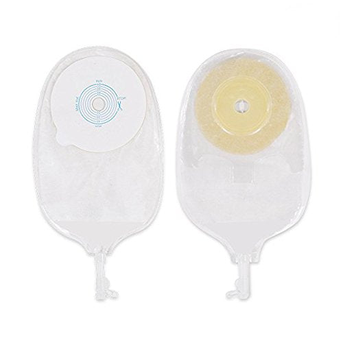 5PCS Urostomy Bags, Ostomy Supplies,One Piece Drainable Ostomy Pouch for Ileostomy Stoma Care, Cut-to-Fit 5PCS T001