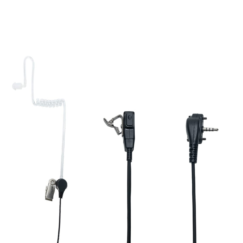 HEOPBIRD Earpiece Headset for Motorola Yaesu Vertex Standard VX-261 EVX-261 EVX-534 EVX-531 VX-231 351 354 264 454 2 Way Radio Walkie Talkie with Covert Acoustic Tube and Ptt Mic, 1 Pack 1pcs