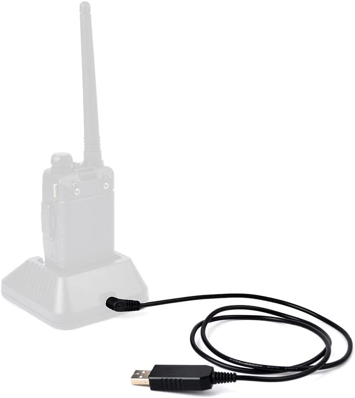 Li-ion Battery Desktop Charger for Baofeng UV-5R UV-5RA UV-5RB UV-5RC UV-5RD UV-5RE UV-5RePlus TYT TH-F8 Two Way Radio with USB Cable