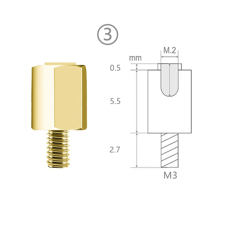 M.2 SSD Mounting Screws Kit for Asus Gigabyte ASRock Msi Motherboards ï¼ˆ20pcsï¼‰ AVE-003