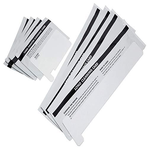 Cleanmo Repair Cleaning Kits for ZXP Series 1 and 3 ID Card Printer， Pack of 4 Short T Cards and 4 Long T Cards
