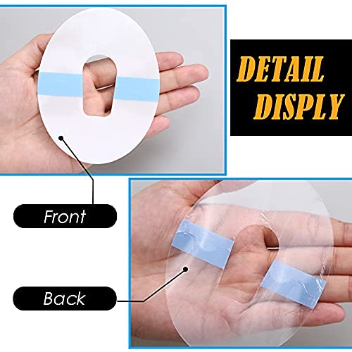 64 Pieces Shower Waterproof Patch Transparent Waterproof Adhesive Patches for G6 Overpatch Transparent Stickers Long Lasting Sweatproof Continuous Glucose Monitor Protection, Pink and Blue