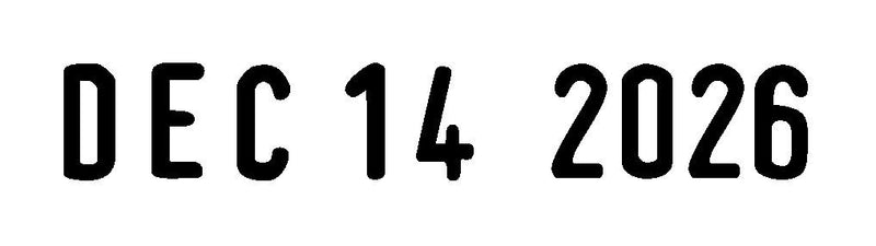 Trodat Date Stamp Printy 4820 Self Inking, Months in Letters, Imprint Black, 3/8” x 1-¼”