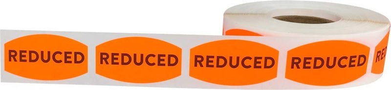 Reduced Grocery Store Food Labels .75 x 1.375 Inch 500 Total Adhesive Stickers