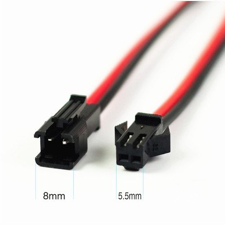 yueton 10 Pairs JST SM 2 Pins Plug Male and Female Wire Connector