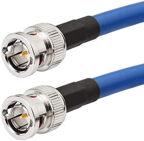 SUPERBAT BNC Cable SDI Cable 6ft, 3G/6G/12G (Belden 1694A) 75 Ohm Mini BNC Male Cable Supports HD-SDI/3G-SDI /4K/8K，SDI Video Cable Precision Video Cable(1Pcs)
