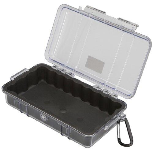 Pelican 1060 Micro Case - for iPhone, GoPro, Camera, and More (Black/Clear) Black/Clear