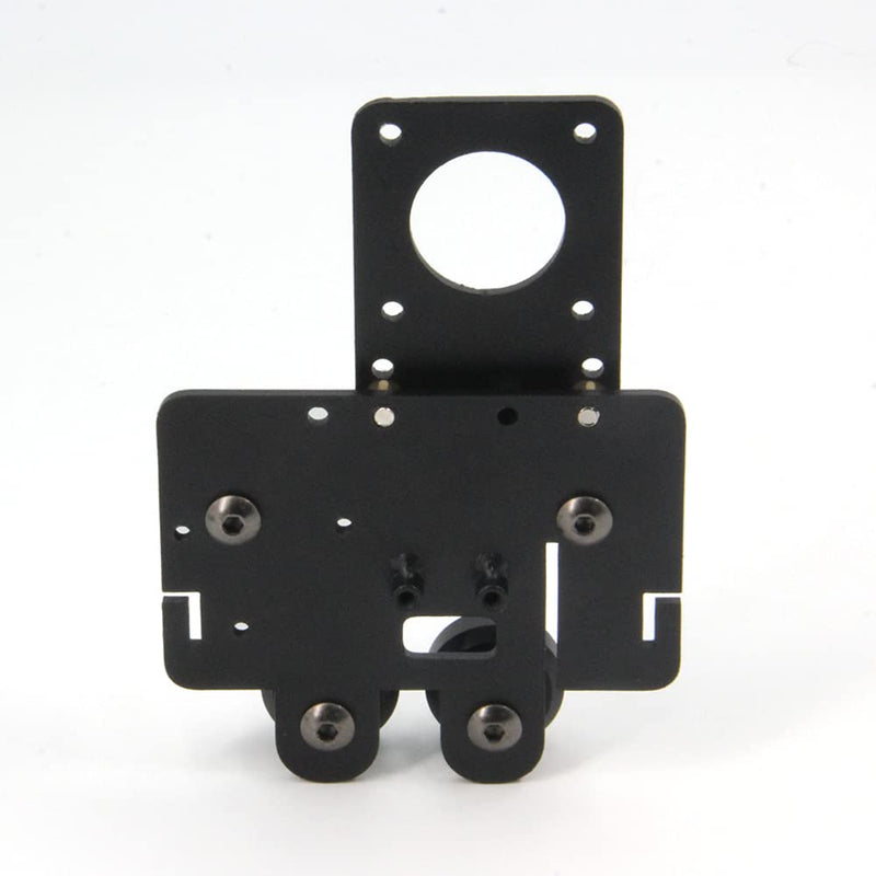 Zeberoxyz Direct Drive Dual Gear Extruder Upgrade Support Plate with 4pcs Pulleys Kit,Easy Print Flexible Filament Only for Ender5 Series 3D Printer (Dual Gear Extruder Kit)