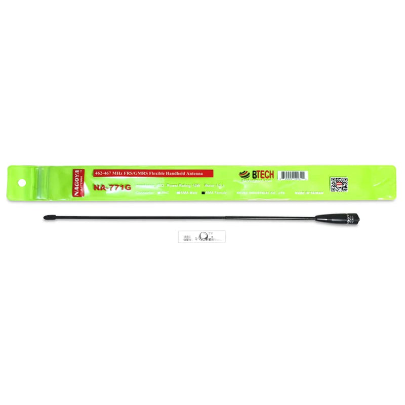 Authentic Genuine Nagoya NA-771G 15.3-Inch Whip GMRS (462MHz) Antenna SMA-Female for BTECH and BaoFeng Radios Handheld Antenna NA-771G GMRS SMA-F