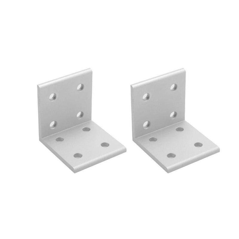 Akozon 2pcs 2040 Corner Bracket L Shape Connector Corner Angle Bracket Connection Joint Aluminum Profile