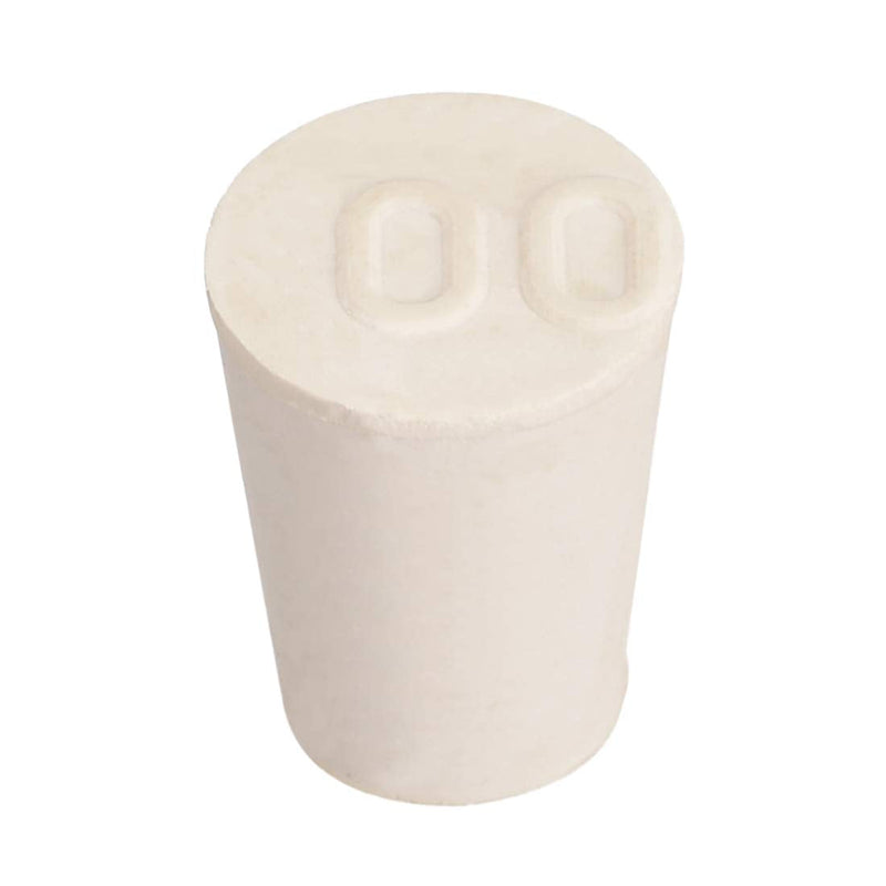 uxcell White Tapered Shaped Solid Rubber Stopper for Lab Tube Stopper Size 0 10Pcs 13x17x24mm