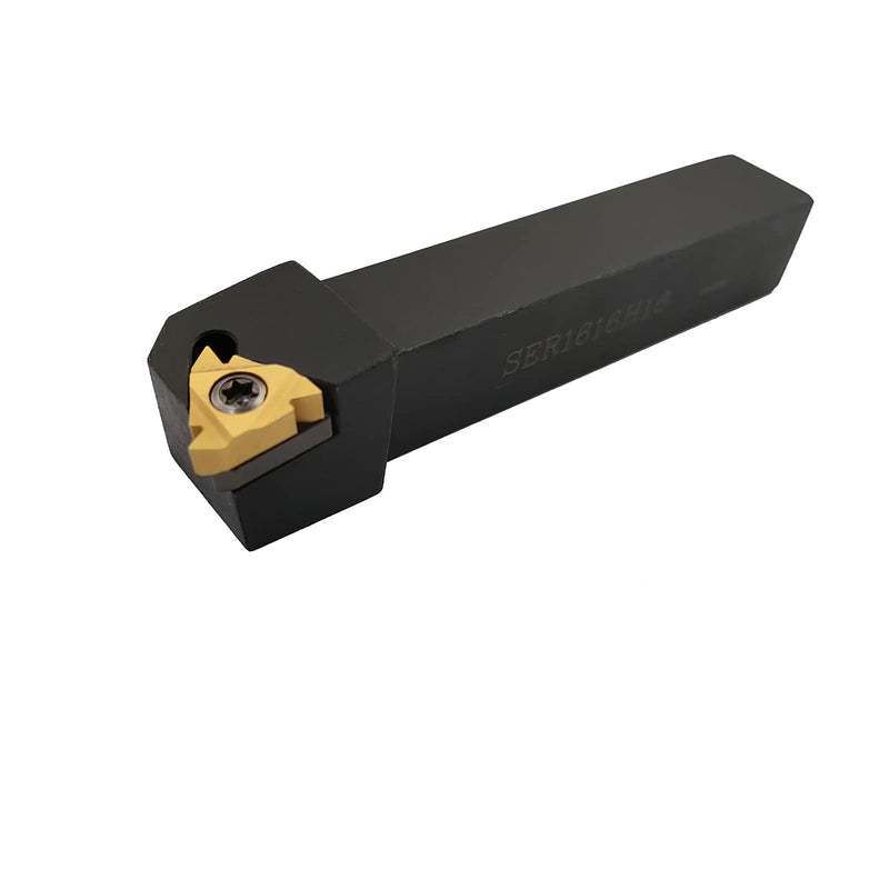 5/8" SER1616H16 CNC Lathe Carbide Indexable Turning Tool Holder with 10pcs 16 AG60 Indexable Carbide Turning Inserts.