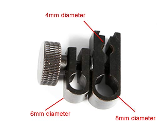 SUXING Rectangular Dial Test Indicator Height Gauge Holder Bar 6.35 X12.7 X100mm&Sleeve Swivel Clamp Indicator Attachment 8mm 6mm 4mm Hole