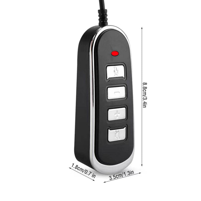 Adapter RJ9 Headset Desk Phone Connect To Coputer PC Laptop Mac Tablet Window Sofphones Devices Compatible With Plantronic Jabra Sennheiser Wireless DECT Headset With Inline Volume/Mute Control Button