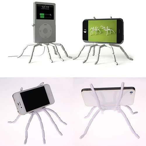 Universal Multi-Function Portable Spider Flexible Grip Holder for iPhone Samsung Google Pixel Holder for Cell Phone Smartphones Tablets in Car Bicycle Desk Plane Random Color (1 PCS) 1 PCS