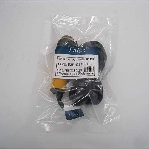 Taiss/ M18 Infrared Ray Diffuse Reflection Photoelectric Switch Sensor Optical Three Lines 6-36VDC PNP NO Proximity Switch Inductive Distance 10 cm E3F-DS10P1