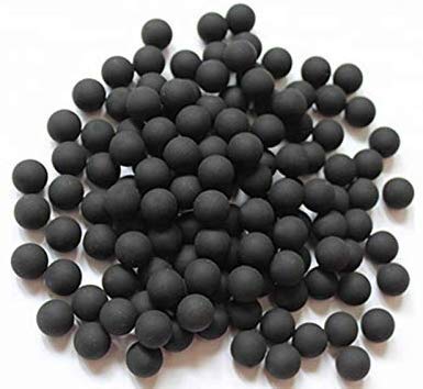 Wearable4U .43 Cal or .50 Cal or .68 Cal Rubber Balls New Reusable Training Soft Rubber Balls for Paintball Guns Black x 100